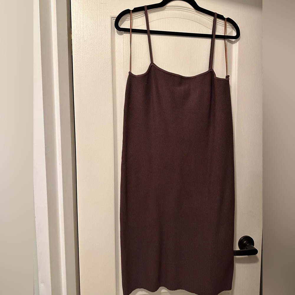 Chocolate Ribbed bodycon dress by House of Harlow - XL